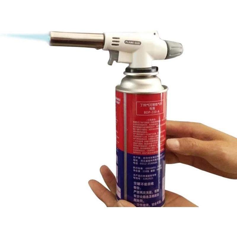 Кемпинг Выпечка Барбекю Газовая горелка Сварочная зажигалка Бутановая горелка Пламя Металлическая огневая пушка Сварка на открытом воздухе Газовая горелка Пламя Газ