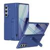 Тонкий чехол с покрытием под кожу для Samsung Galaxy Z Fold 7 6 5 4 3 5G с держателем для стилуса, защитная пленка для экрана, противоударная жесткая крышка