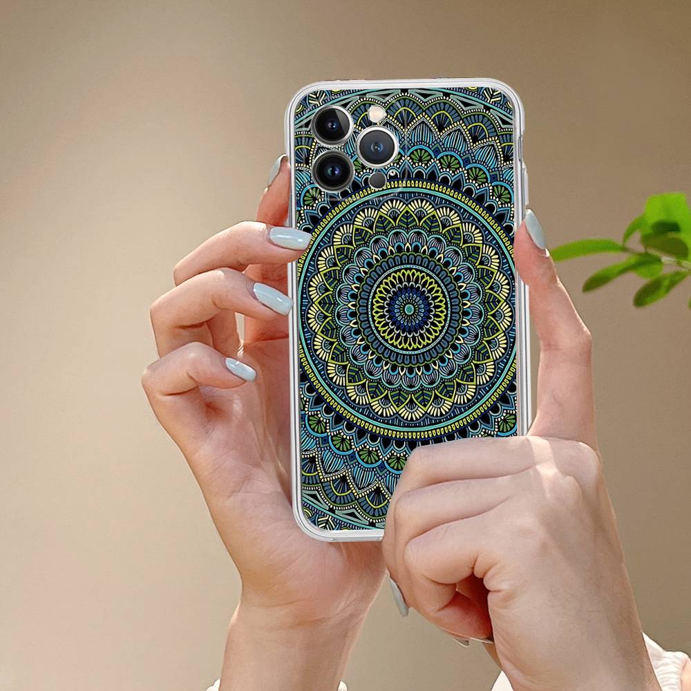 Indian Pattern Mandala Phone Case For IPhone 17 16 14 11 12 13 15 Pro Max 14 Plus 17 Air Cover