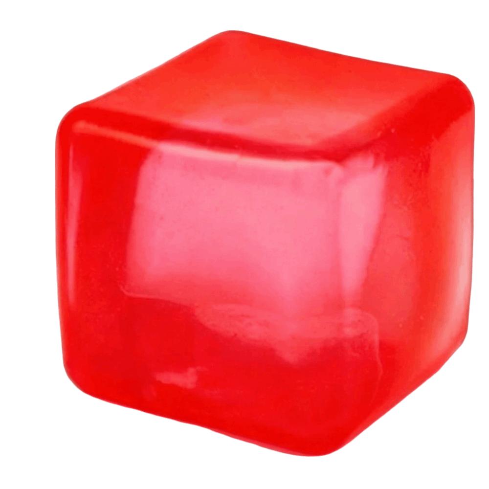 Non-Toxic Ice Cube Fidget Toy Soft Resilient Ice Cube Sensory Toy Cool Squeeze Cube Toy Kids