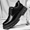 Fashion High Quality Men Oxfords Shoes Men Shoe Genuine Leather Thick Bottom Coiffeur Shoes 2024 New Arrival Men Antiskid Casual Shoes