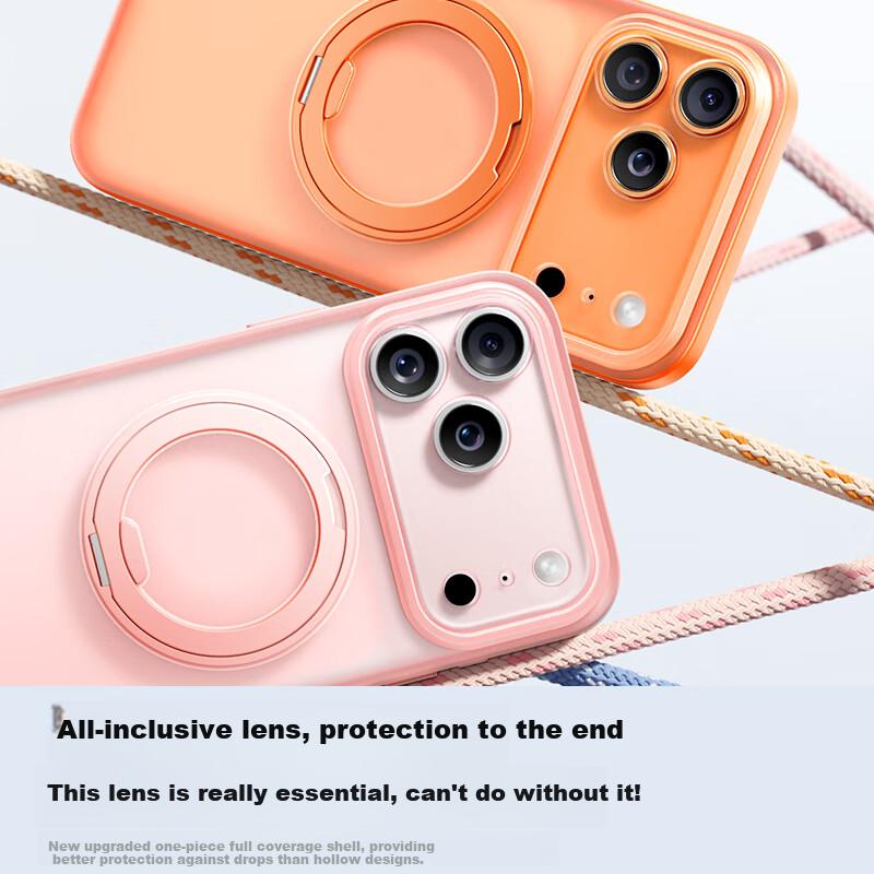 Pivot Case for Apple iPhone 17 Pro, Matte Magnetic Adsorption High-End with Full Protection, Stand, Anti-drop, MagSafe Charging,