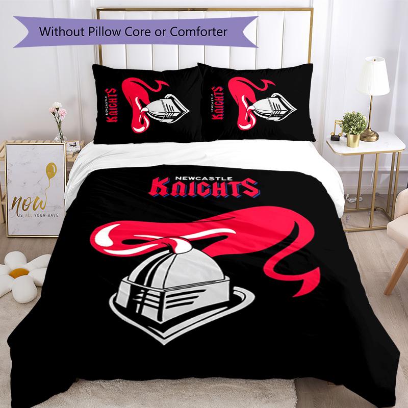Knights  3pcs Bedding Set Duvet Cover Closure Includes 1 Duvet Cover & 2 Pillowcases for All Seasons Bedroom Home Dorm Decor
