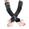 50cm Lengthened Over-elbow Color Tee-hook Finger Gloves Ladies Polynylon Stretch 1920s Tea Party Vintage Glove Fingertip