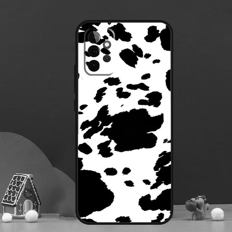 Spotted Cow Skin Print Case For Samsung Galaxy A54 A06 A16 A26 A36 A56 A53 A32 A52 A33 A13 A55 A35 A15 A14 A34 A17