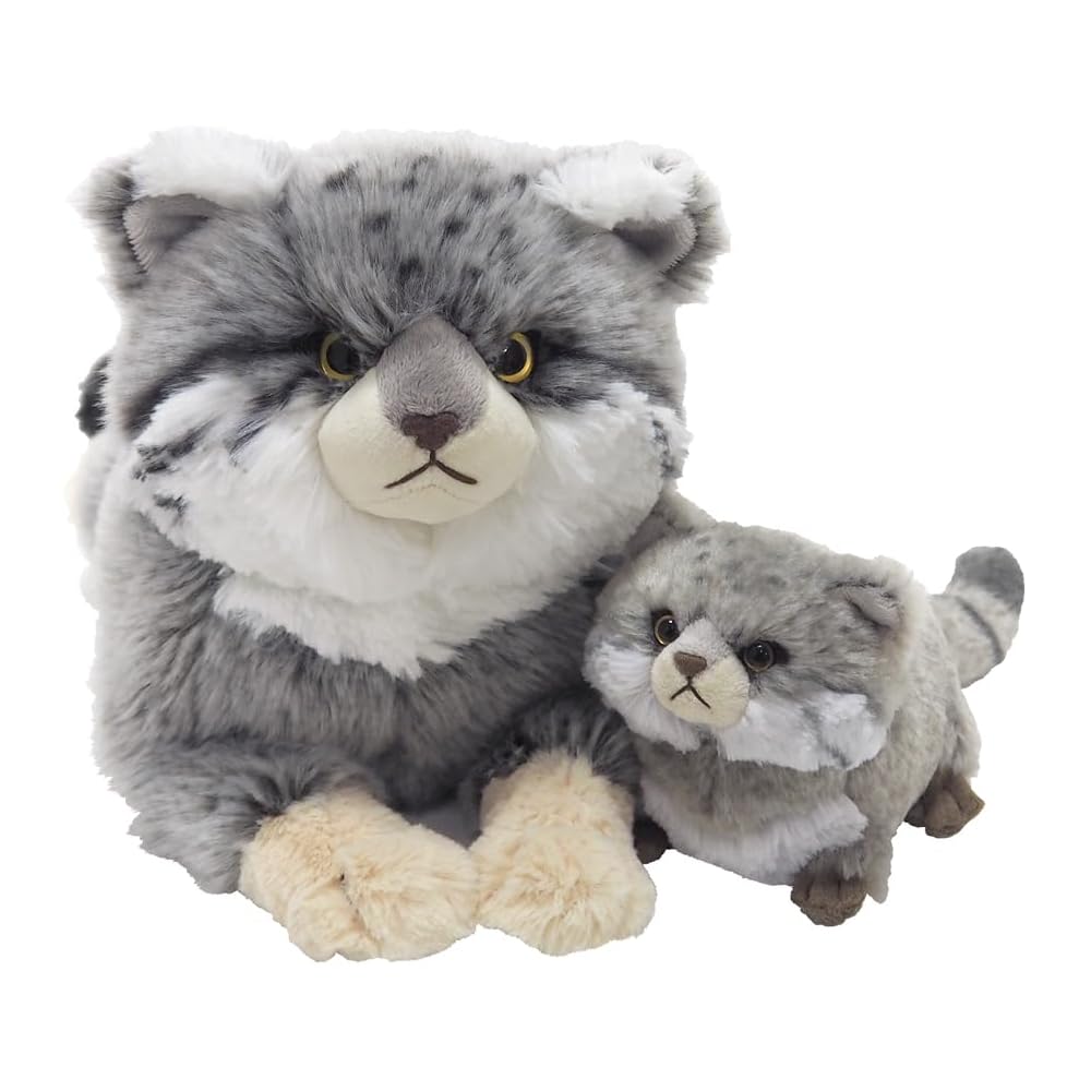 SunLemon Pallas's Cat, Small, 19 x 41 x 16 cm, Plush Toy, Cute Animal, Cat, P-8422