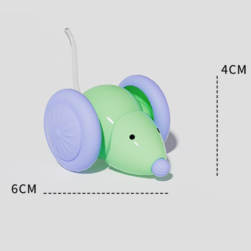 Электрическая мышь, автомобиль, интерактивная игрушка для кошек, перезаряжаемая, автоматическая головоломка с интеллектуальной системой избегания препятствий, товары для домашних животных