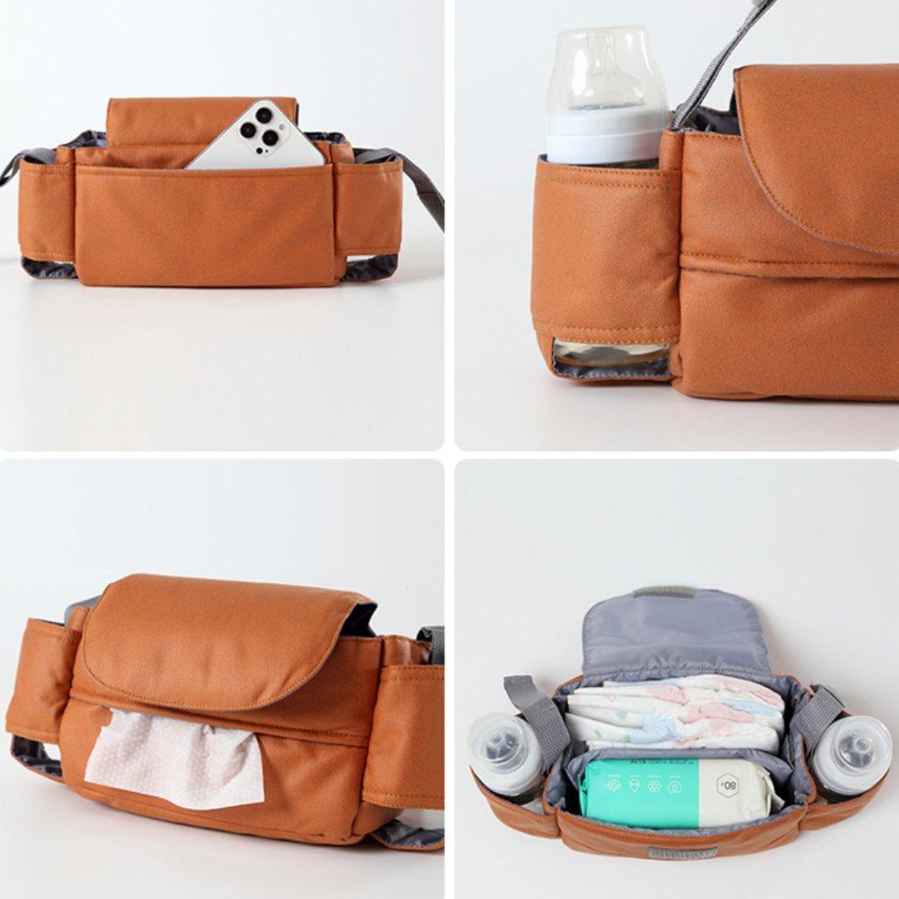 Stroller Organizer Bag Baby Stroller Storage Hanging Bag Universal Mom Diaper Bag Basket for Toddler Kids Cart Black Large Capacity