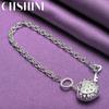 CHSHINE 925 Sterling Silver Heart Pendant Bracelet Fashion Charm For Women High Quality Jewelry