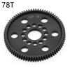 POM 48P Spur Gear Main Gear 75T 78T 82T 85T 88T 90T for 3Racing Sakura S XI XIS CS D4 D5 1/10 RC Car Upgrade Parts Accessories