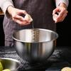 1.5/2.5/4.5L 9 Inches Kitchen Metal Sanding Mixing Bowl Salad Bowl Egg Whisking Pan Baking Tool