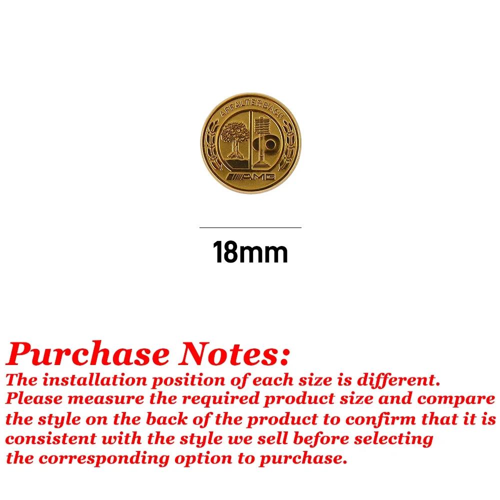 For Mercedes Benz Car Start Button Decoration Sticker Steering Wheel Logo Decal For Mercedes Benz AFFALTERBACH AMG Badge Auto In