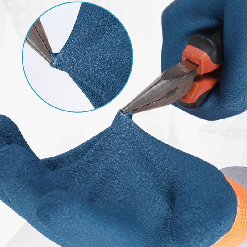 1 пара износостойких нескользящих рабочих перчаток, защитные перчатки для авторемонтных мастерских, перчатки для защиты труда, резиновые перчатки для шин