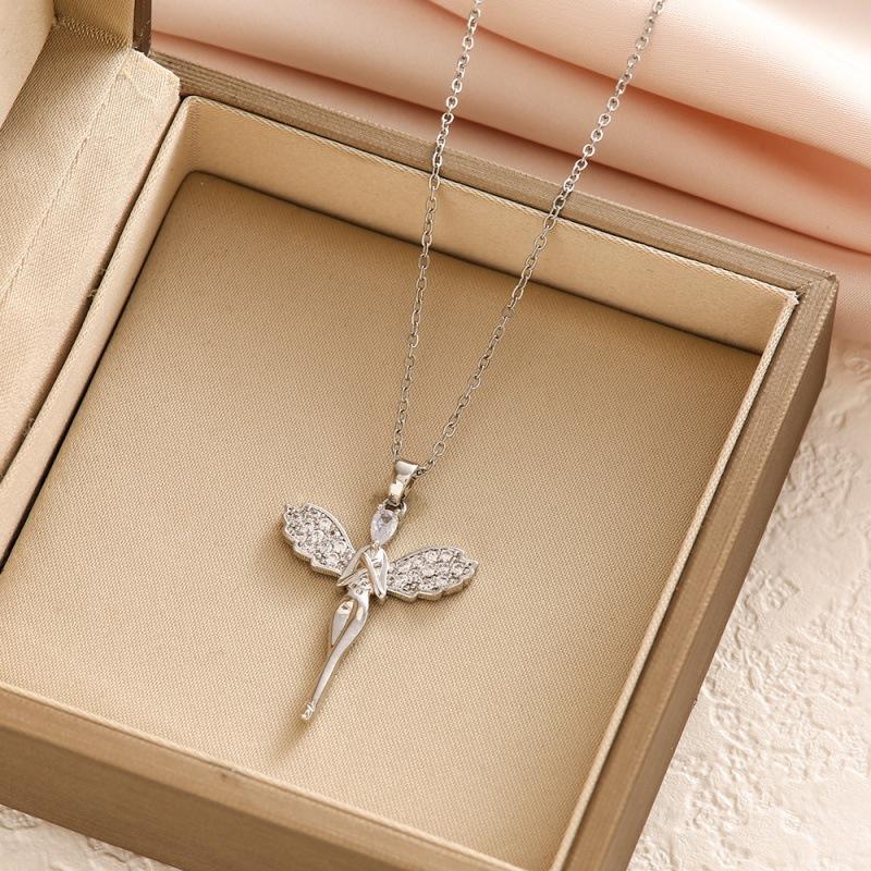 Angel Wings Pendant Accessories Collarbone Chain