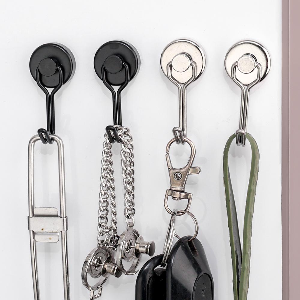 5/1 шт. вращающийся сильный магнитный крючок настенный сверхпрочный магнитный крючок для ключей вешалка для пальто домашний кухонный аксессуар для ванной комнаты