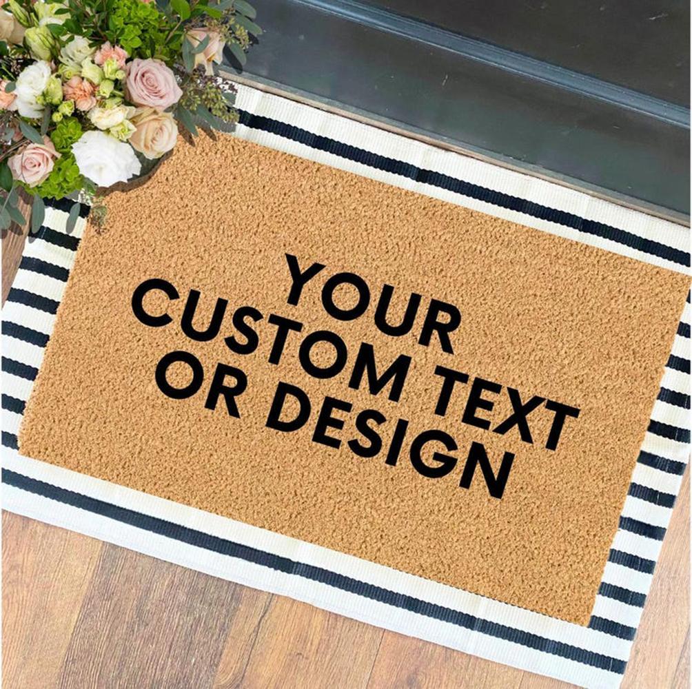 Personalized Coir Doormat Funny Spanish Beer Quote Welcome Mat  Text Front Door Rug Non Slip Indoor Outdoor Gift
