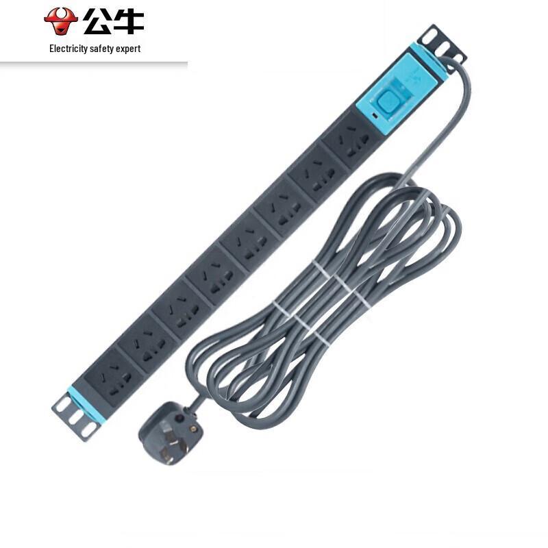 BULL PDU Industrial Power Strip with Leakage Protection CN plug (adapter included)