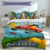 3pcs Custom Name Wobbly Life Bedding Set,Includes 1 Duvet Cover and 2 Pillowcases,All-season Bedroom Decor