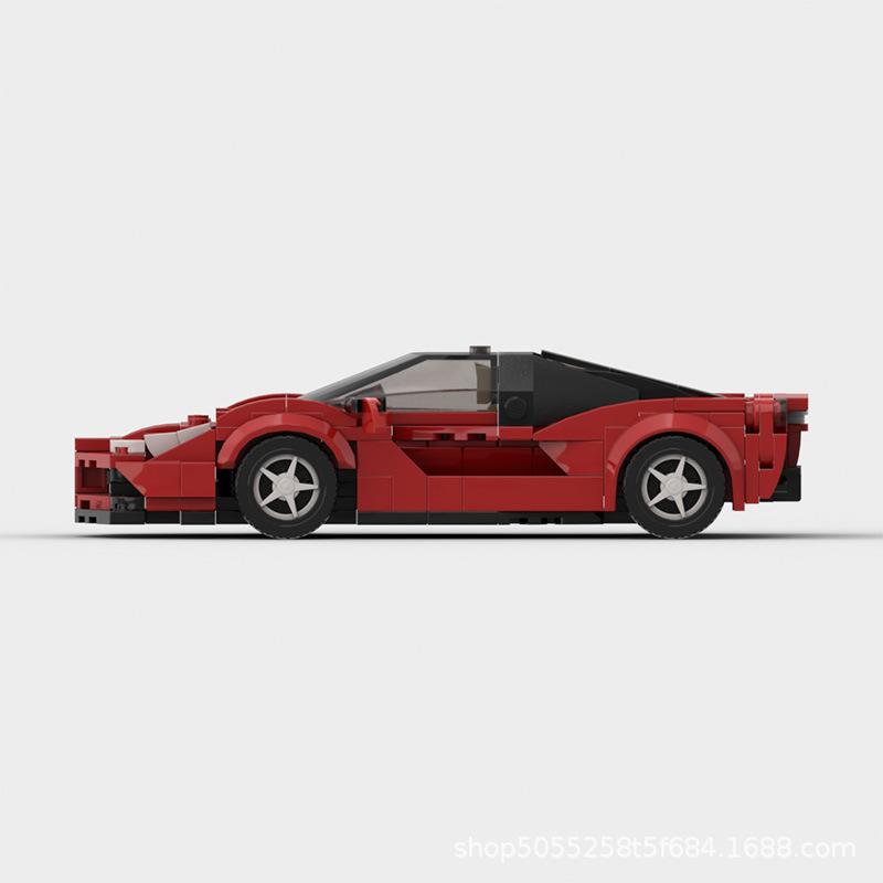 MOC- 93967 Ferrari 8-ячейка Гоночный Спортивный Автомобиль Упаковка Деталей Скоростная Игрушечная Модель Автомобиля
