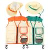 Children's Outdoor Explorer Clothing Vest Hat Children's Camping Equipment Role Play