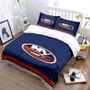 "NY Islanders Logo Blue and Orange Design" Print Bedding Set Duvet Cover Pillowcases (1* Duvet Cover 2* Pillowcases Do Not Include Comforter)