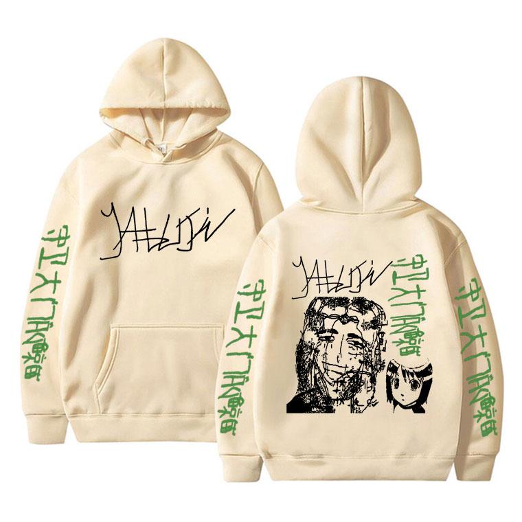 Limited Edition Yabujin Print Hoodie Men Women Casual Oversized Hoodies Male Vintage Streetwear Unisex Fleece Polyester Sweatshirt