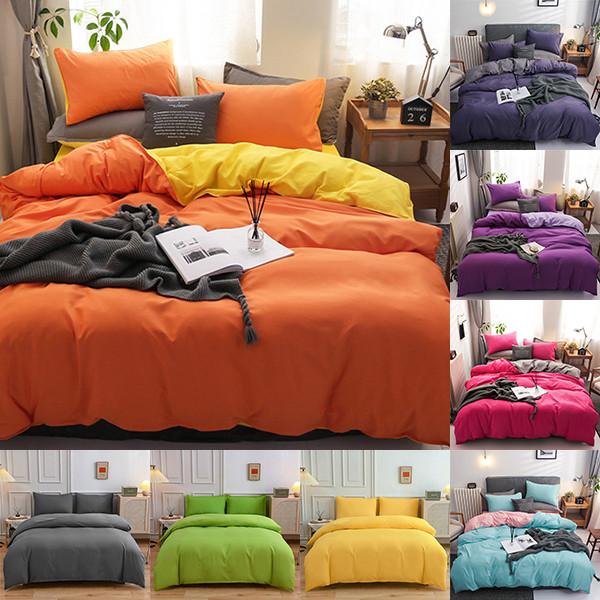 Bed Linens Bedding Sets Nordic Style Duvet Cover Set Quilt Cover and Pillowcase Double Sided Queen King Size