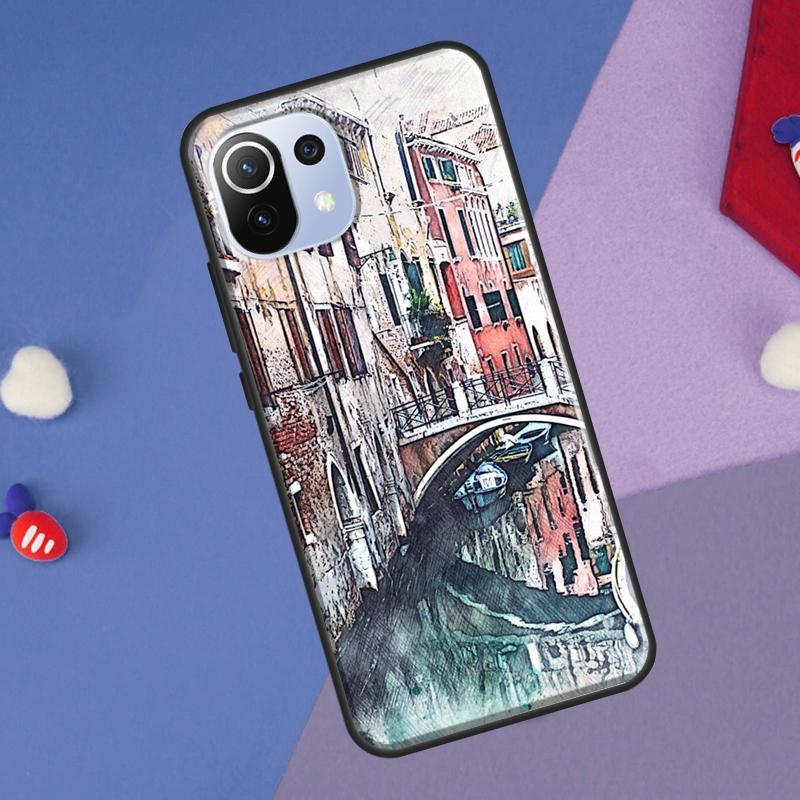 Чехол для Xiaomi 14 Ultra 13 11T 12T 13T 14T Pro POCO X7 X6 Pro X3 X5 F3 F5 M6 F6 Pro, Улица Венеции, Путешествие Италия