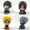 Аниме Фигурка Наруто Какаши Фигурка Действия Q Версия Кавайный Саске Итачи Фигурка Украшение для Машины Модель Коллекционная Игрушка
