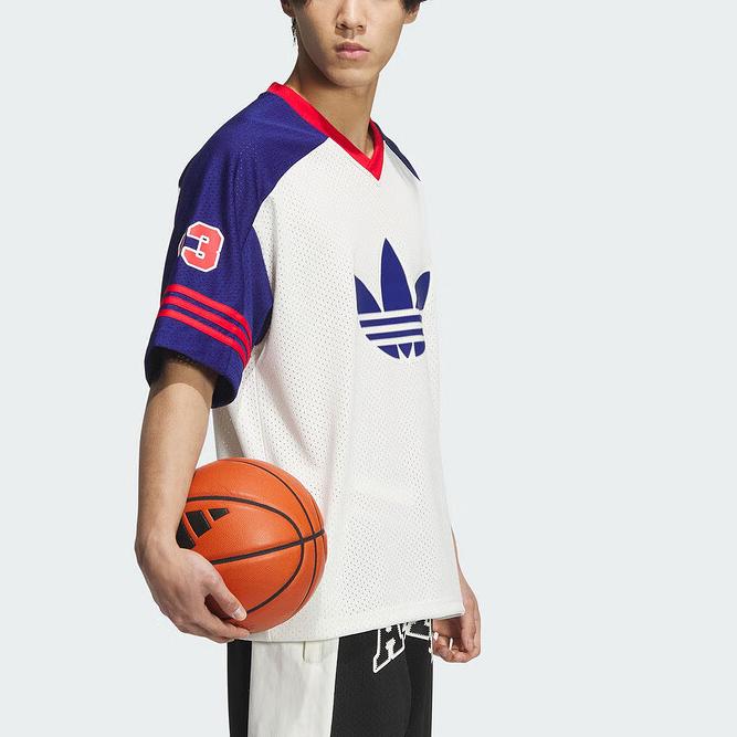 adidas originals Logo Printed T-Shirt White Blue JC6801-1
