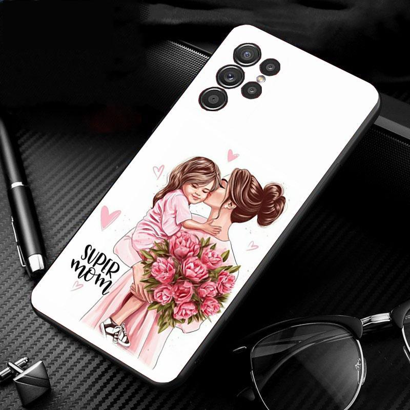 Чехол для телефона "Супер Мама Мама и Дочь" для Samsung S26 S25 S24 S23 S22 Ultra S23 S22 S25 Plus S24 FE S26Edge