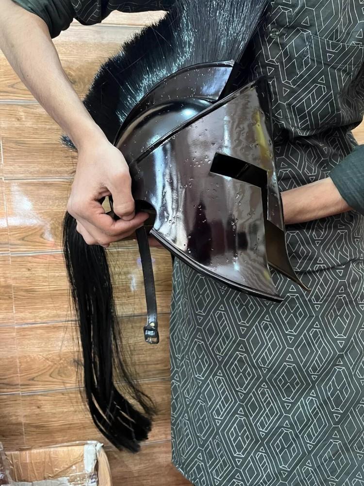 300 Носимый спартанский шлем Средневековый Леонид Античный греческий рыцарь Коринфский