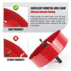 HSS Hole Cutter Wear Resistance Drill Bit Hole Saw 152mm 6 Inch Hole Saw  Plasterboard
