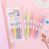 1 Pack Stationery Double Writing Creativity Multicolor Dual-ended Cute Art Marker Graffiti Highlighter