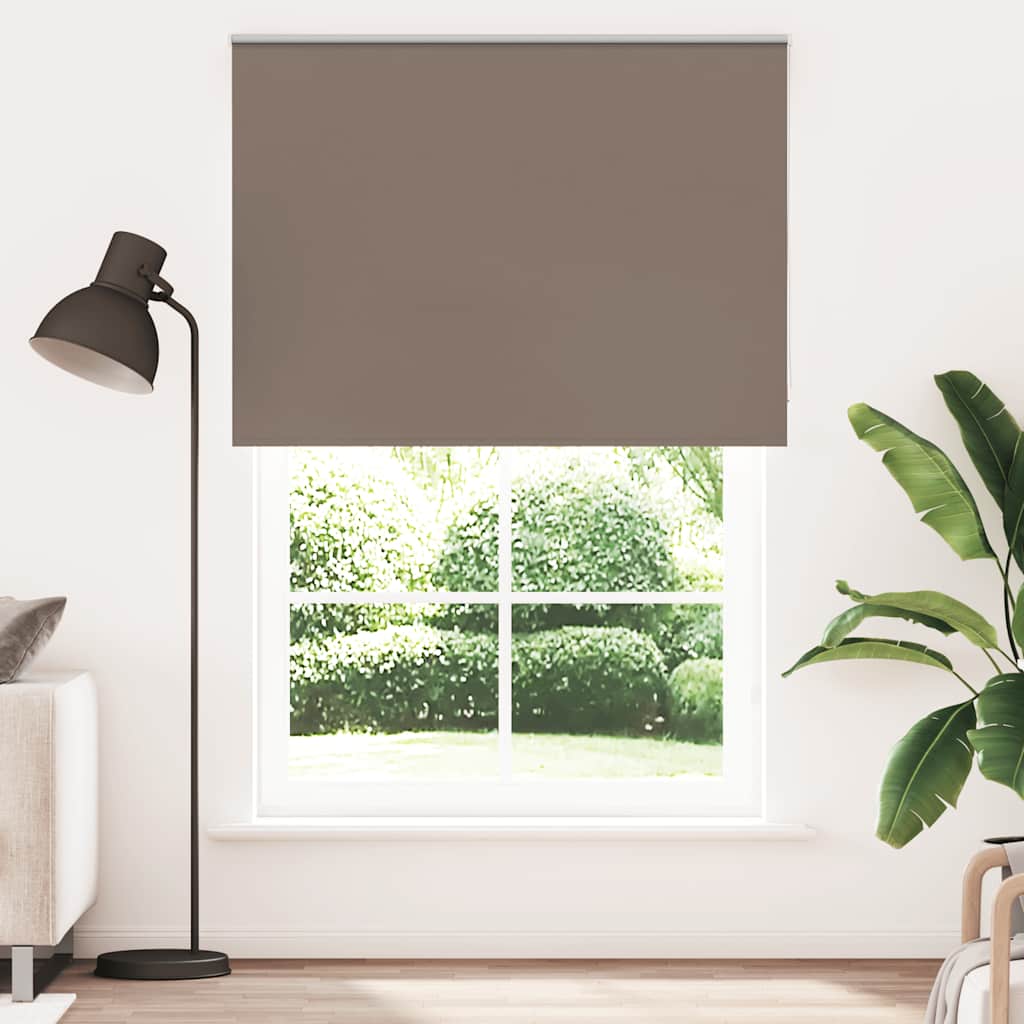Blackout Roller Blind Coffee Brown 150x230 cm Fabric Width 146.6 cm