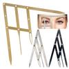 Three-Point Positioning Eyebrow Level Ruler Balance Shaper Eyebrow Stencil Template  Drawing Tool