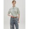 Cc Collect. Lace Trimming Stripe Blouse C262msc042