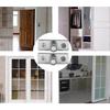 2Pcs Stainless Steel Barn Door Roller Floor Guide Sliding Door Hardware Accessories Insert Bearings