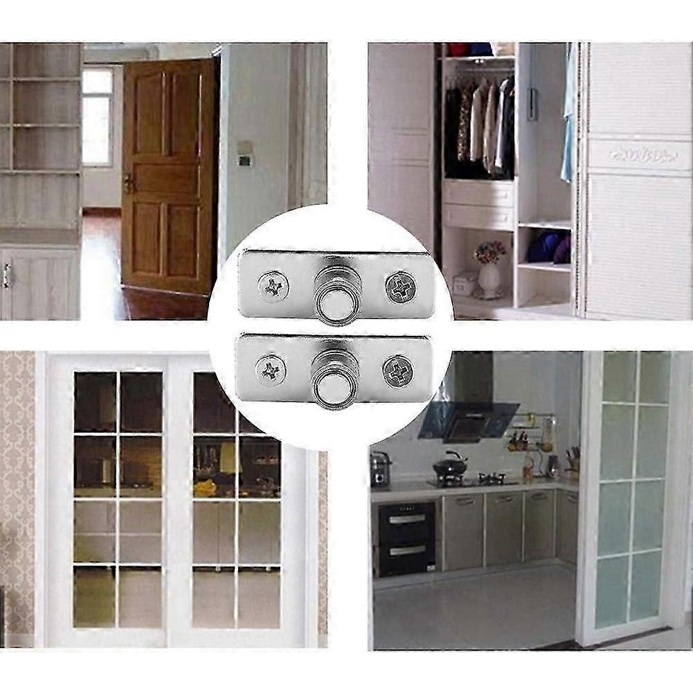 2Pcs Stainless Steel Barn Door Roller Floor Guide Sliding Door Hardware Accessories Insert Bearings