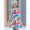 4-14Y Girl's Dresses Children 3D Printed Butterfly Animal Landscape Pattern Sleeveless Dress Kids Digital Breathable Clothing