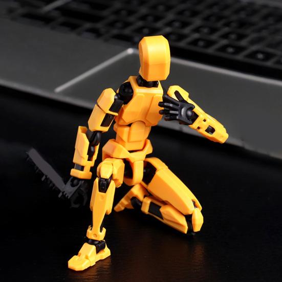 36987 Sets 3D Printed Robot Action Figure with Accessories Multi-jointed Movable Robot Model Articulated Dummy