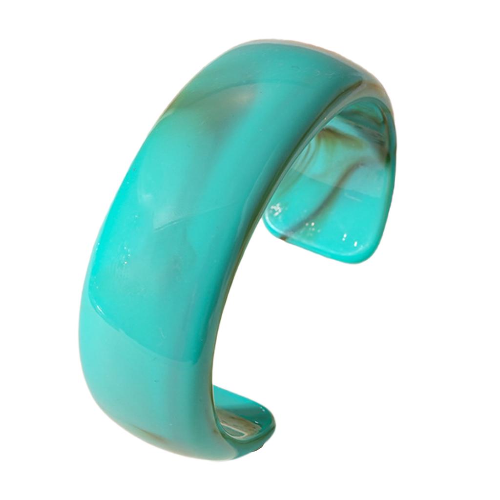 Акриловый широкий геометрический браслет, преувеличенный браслет, эффектные аксессуары, акриловая текстура, подходит для женщин, подарок