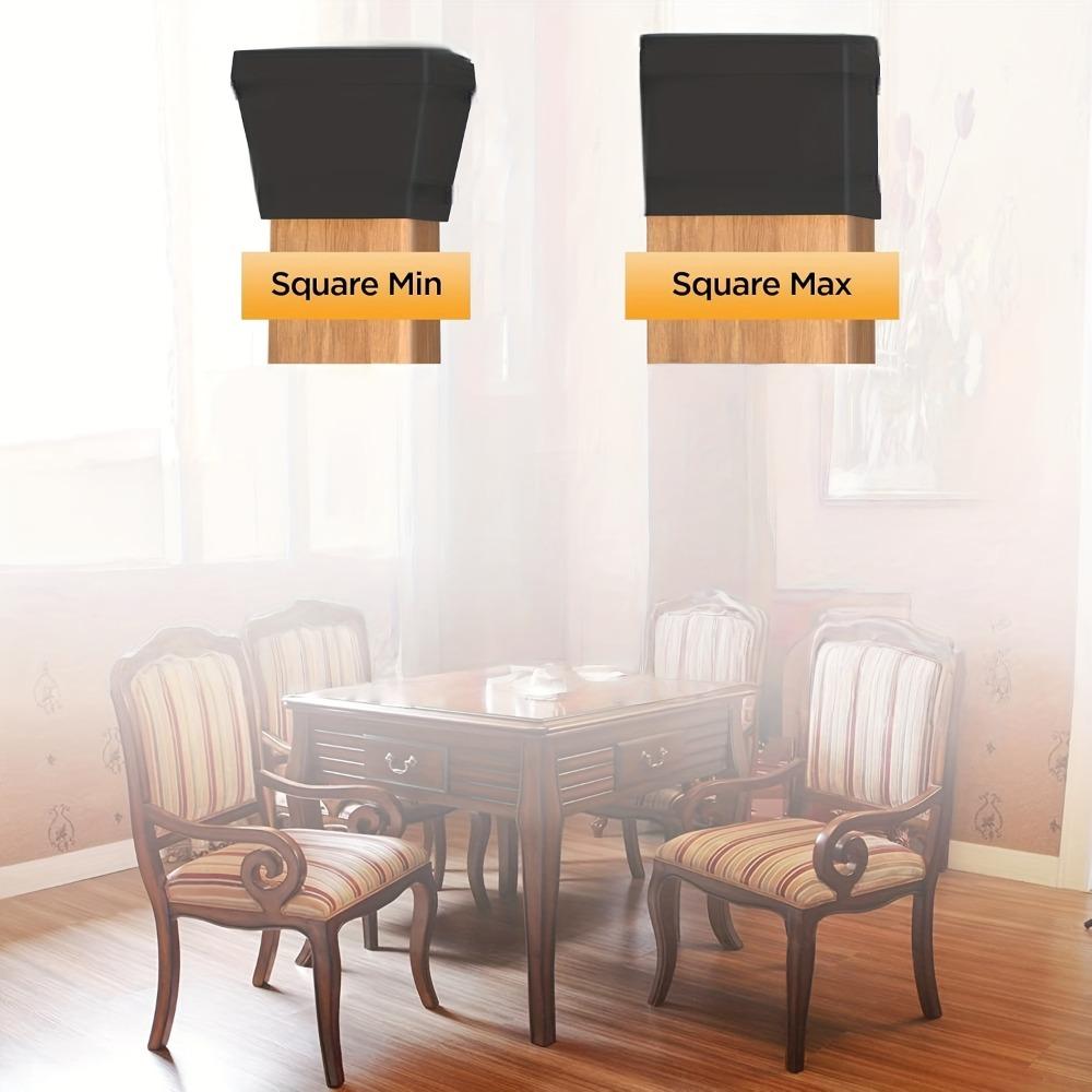 24PCS Anti Scratch Mute Square Chair Leg Caps Noise Reduction Floor Protectors Floor Protection