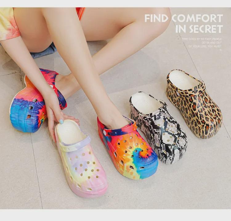 Женские босоножки на платформе и высоком каблуке в европейском и американском стиле — большой размер, толстая подошва, летний открытый носок