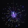LED Fairy Lights Hanging Starburst Lamp DIY Firework String Christmas Garland Festival Decor Remote Twinkle