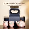 Strawberry Rabbit Ru Kiln фарфоровый чайный сервиз, набор ручной работы, 1 чайник, 2 чашки, портативный дорожный чайный сервиз, органайзер, столовая посуда