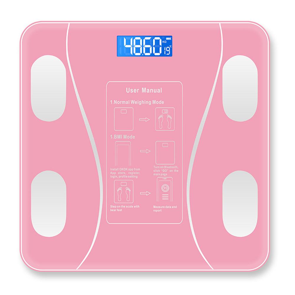 Bluetooth Smart Body Scale Напольные весы BMI Body Weight Scale LED Digital Electronic Weighting Scale Анализатор состава тела