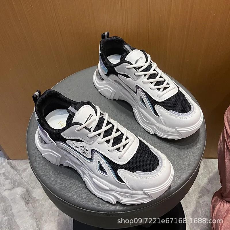 Женская осенняя новая модная спортивная обувь, удобные туфли на плоской подошве, нескользящие кроссовки, женские универсальные повседневные кроссовки