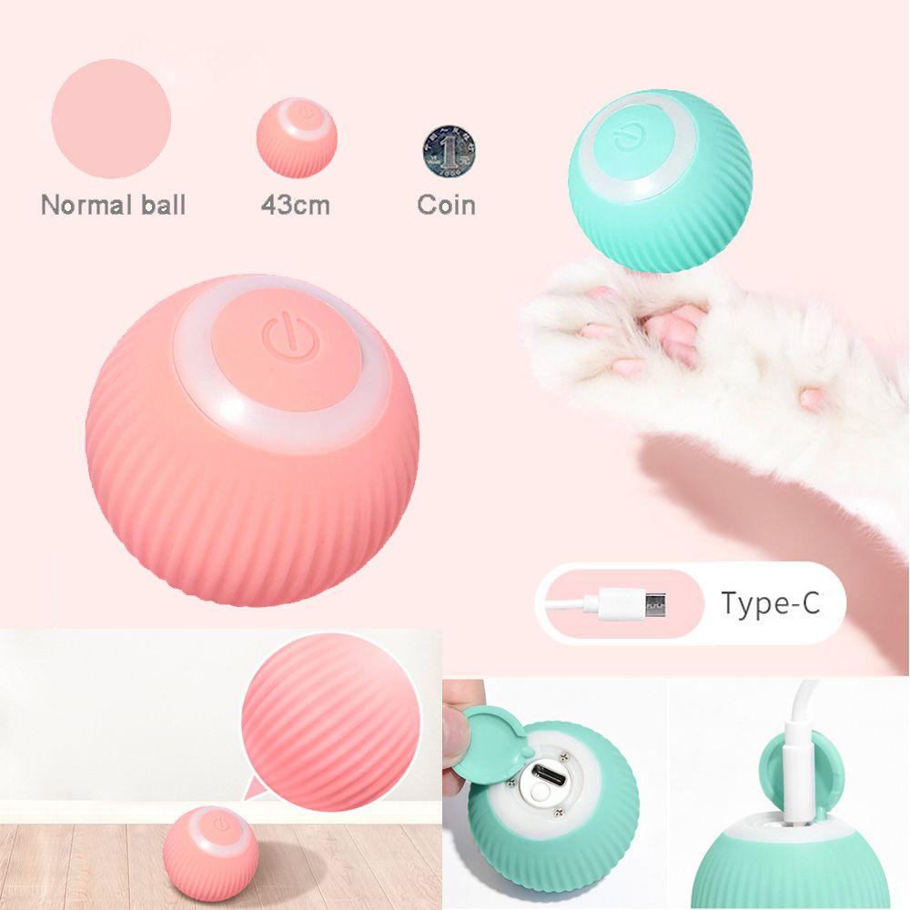 Перезаряжаемый мячик-игрушка для котят, самодвижущийся, автоматический, катающийся мячик, игрушки-мячики с движением, подарок