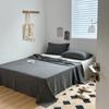 Cotton yarn dyed student dormitory single and double person cotton washed cotton bed sheets